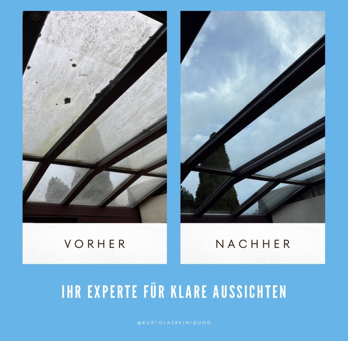 Professionelle Glasreinigung Ahlen – Kurt Glasreinigung Ergebnis